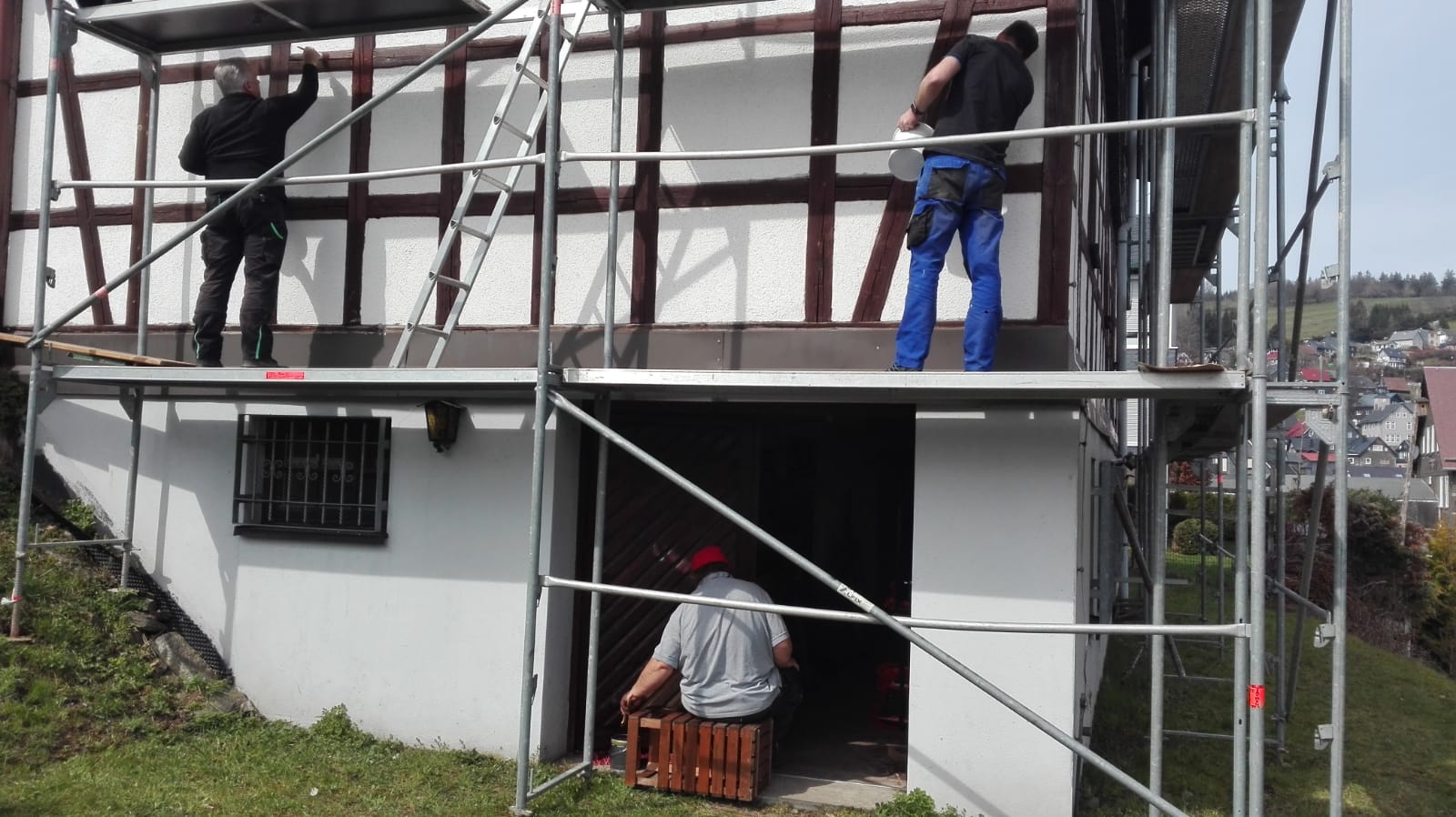 Deesbach putzt sich